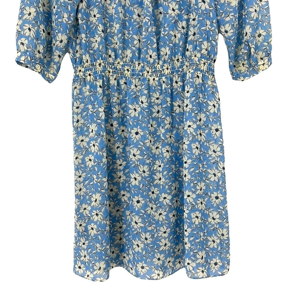 Lauren Ralph Lauren Lined fit & flare drop waist Blue floral dress Size 4 - Picture 6 of 14